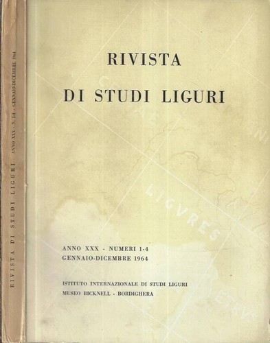 Rivista studi liguri - liguri, anno