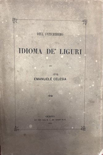 Dell antichissimo idioma - dell’antichissimo,