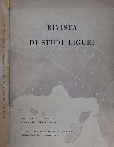 Rivista studi liguri anno - di,